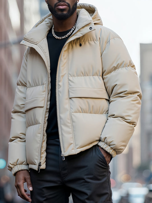 Herren-Winterjacke mit Kapuze – schwere Ausführung